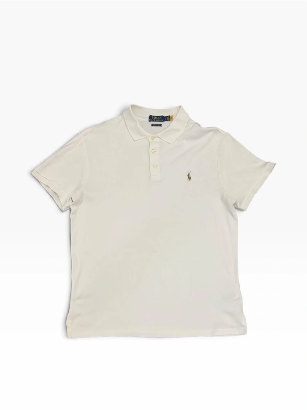 Polo by Ralph Lauren Classic White Custom Slim Fit Polo